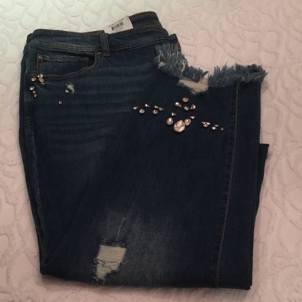 I.N.C. Skinny jeans with rhinestones